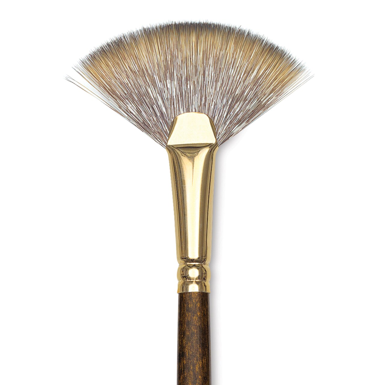 Winsor & Newton Monarch Mongoose Brush - Fan, Long Handle, Size 6